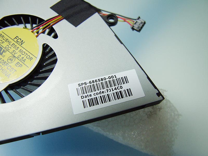 HP Envy 6-1000 6-1100 6-1200 series ventilátor (CPU fan)
