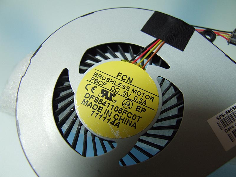 HP Envy 6-1000 6-1100 6-1200 series ventilátor (CPU fan)