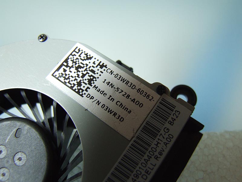 DELL Latitude E5520 E5520m notebook ventilátor (CPU fan)