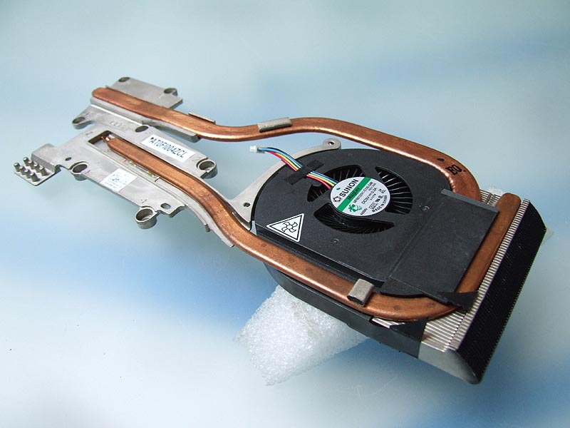 J12WD 9HYXD DELL Latitude E6520 notebook ventilátor chladič (CPU fan, heatsink)