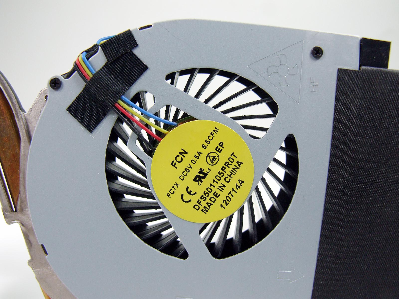 V0NGD DELL Precision M2800 notebook ventilátor chladič (CPU fan, heatsink)