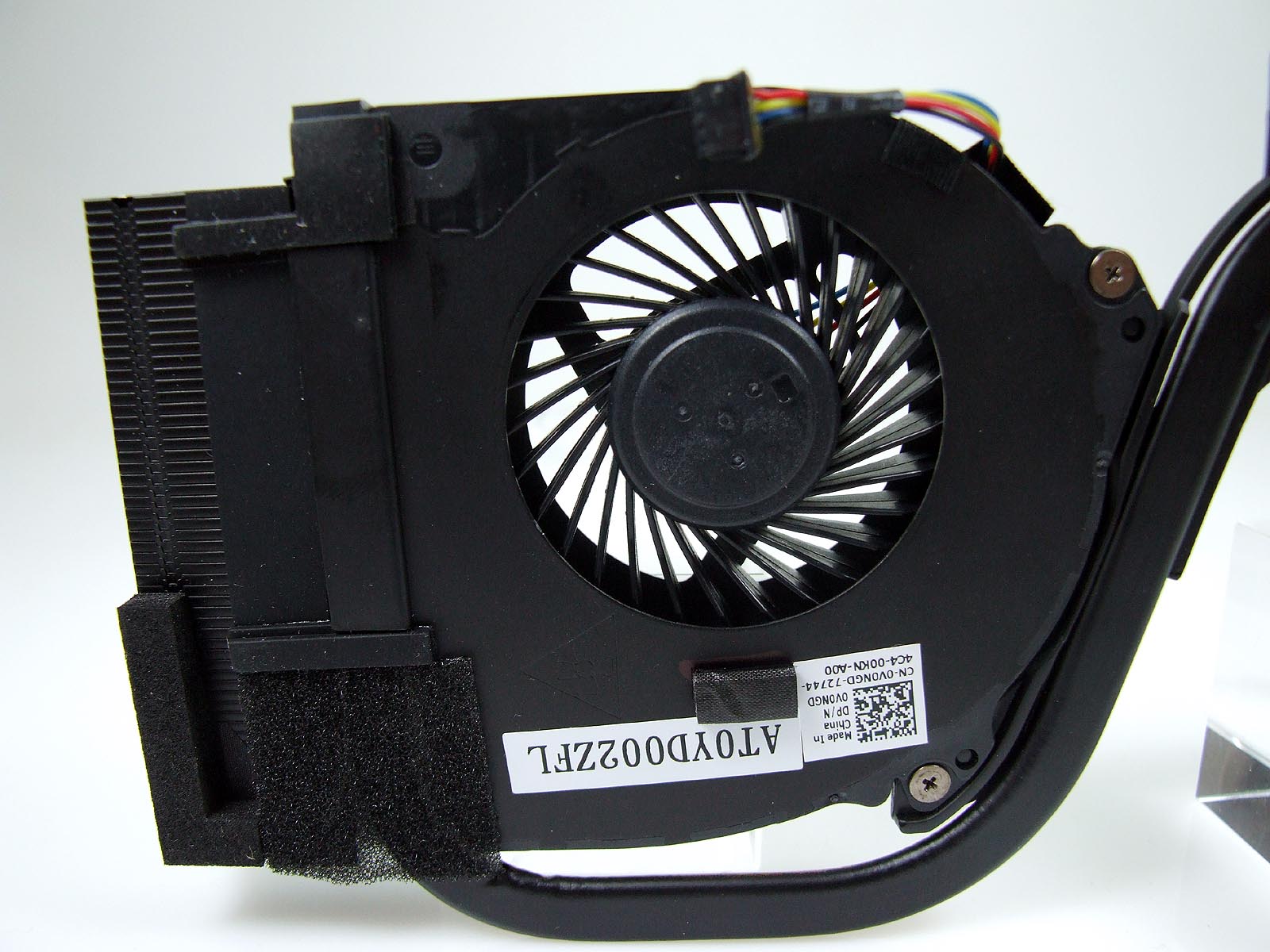 V0NGD DELL Precision M2800 notebook ventilátor chladič (CPU fan, heatsink)
